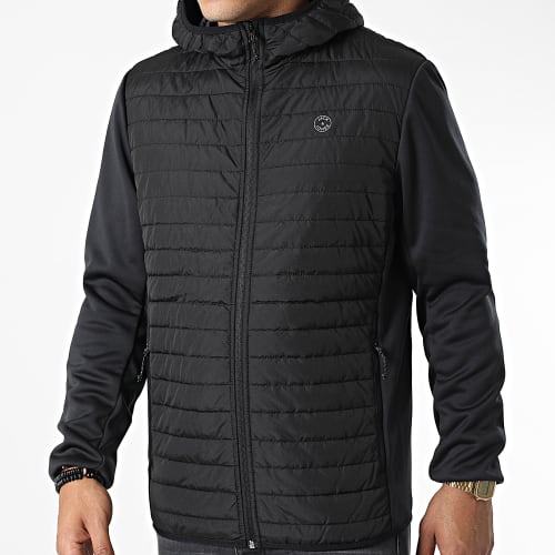 Veste Zippée Capuche Multi Quilted 12182242 Noir