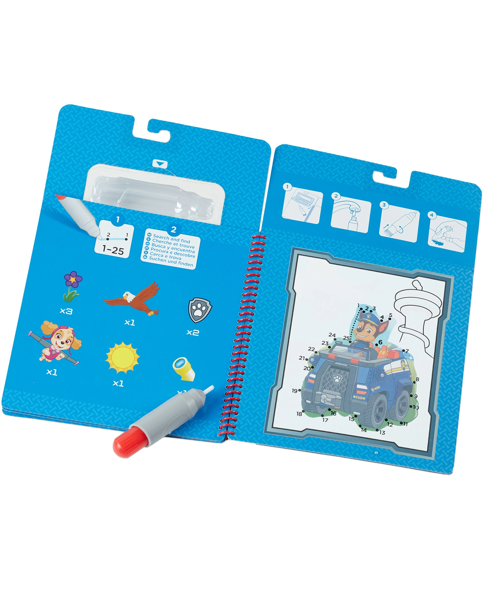 Malblock PAW PATROL - CHASE mit Stift