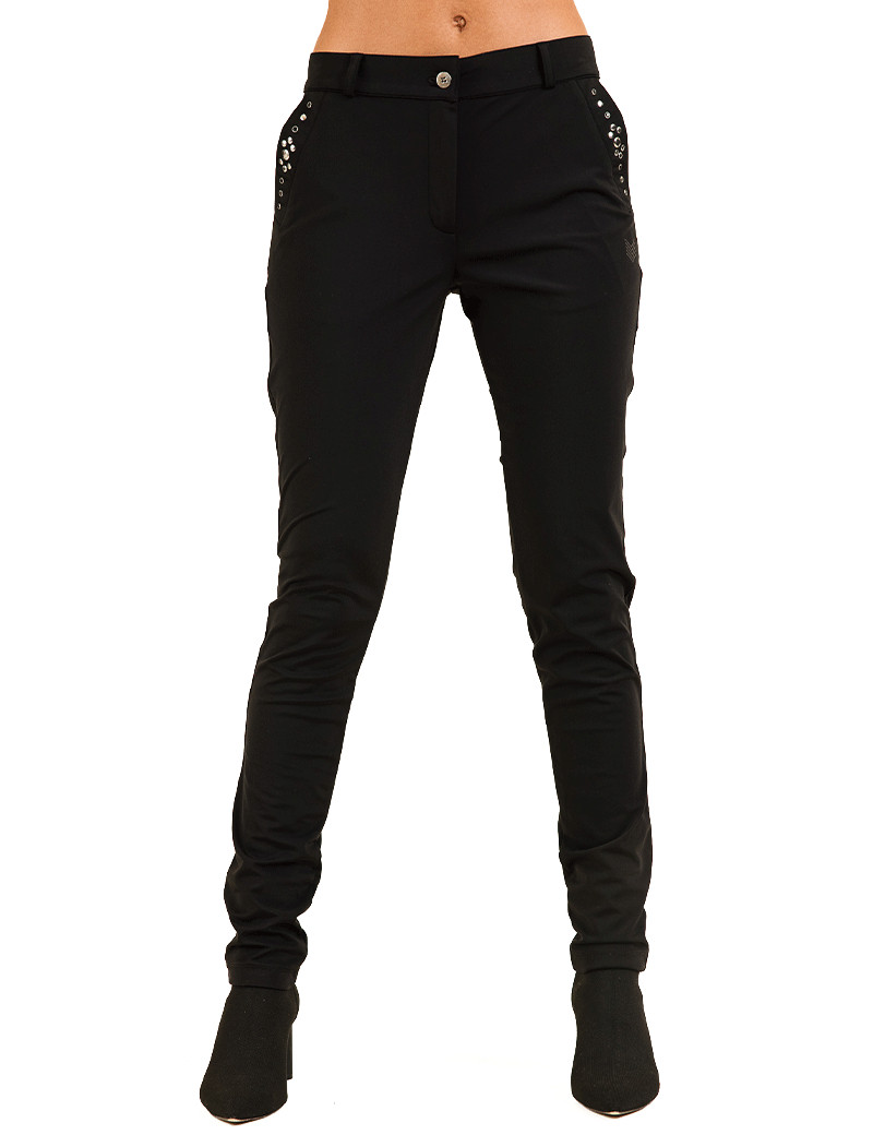 HBT ART GALLERY | STONE BLACK  PANTALON CHRISTINA FEMME NOIR