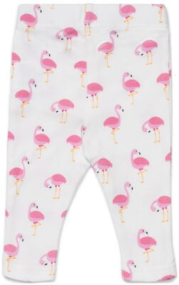 Tiny Treasure Lexi Leggings 2-Pack, White/Flamingo