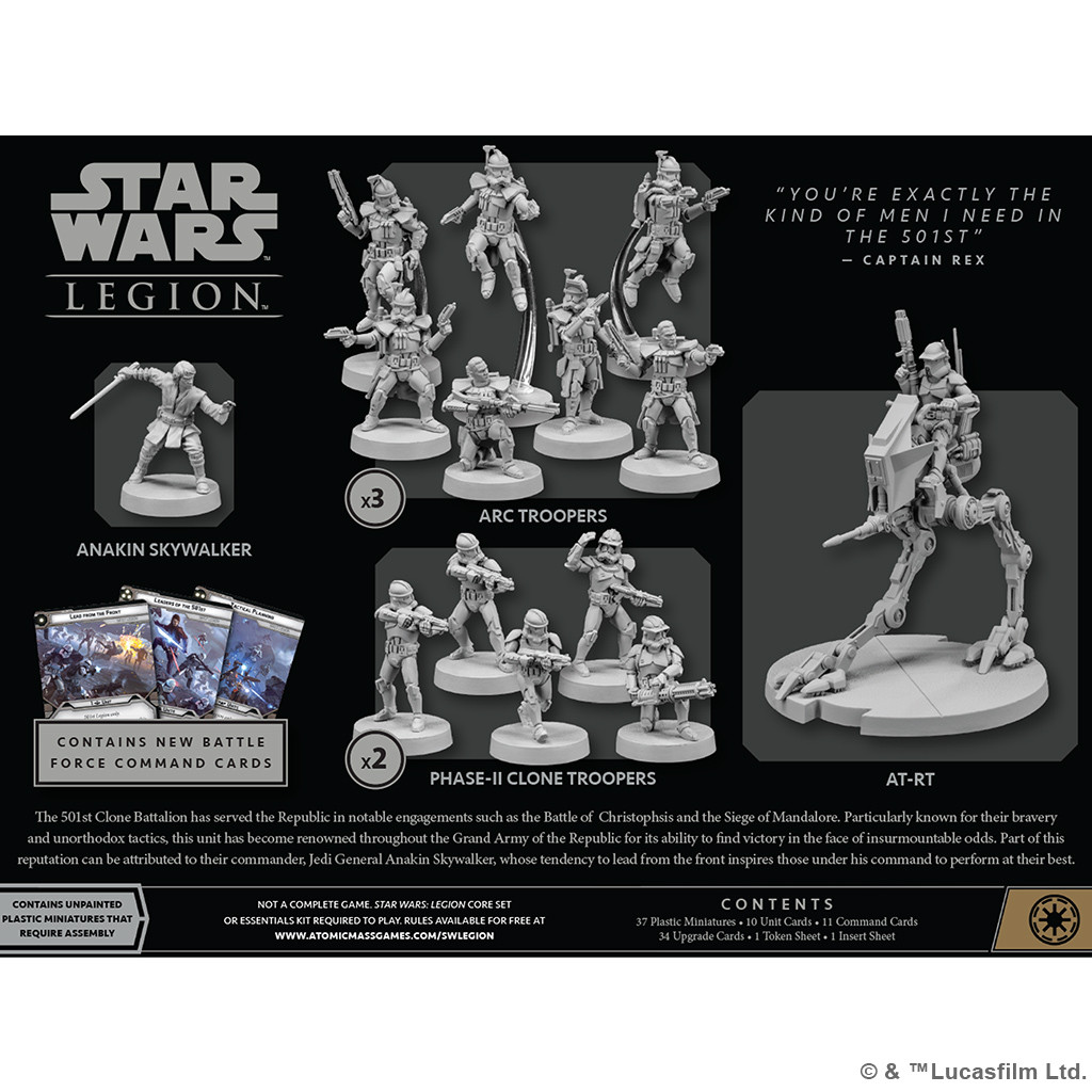 Star Wars : Légion - Boîte de forces d'armées - 501ème Légion