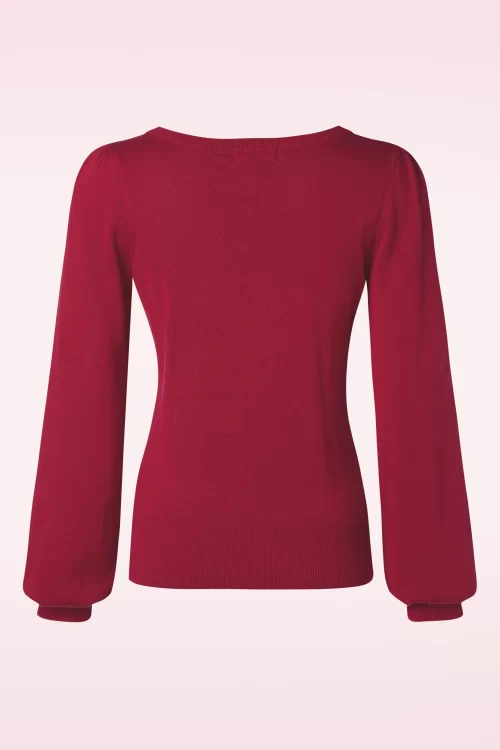 Banned Retro Una jumper in bordeauxrood
