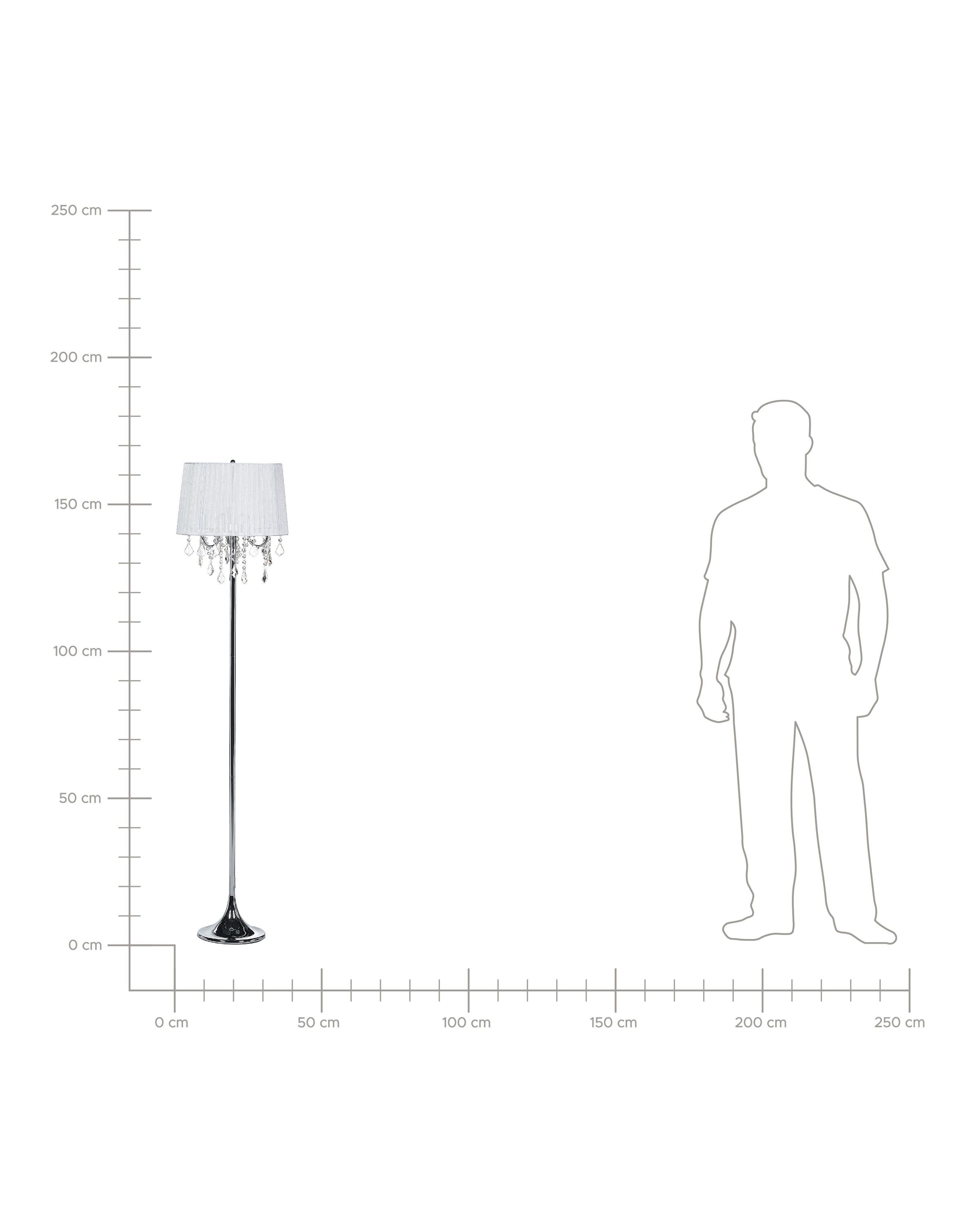 Staande lamp EVANS Metaal Wit