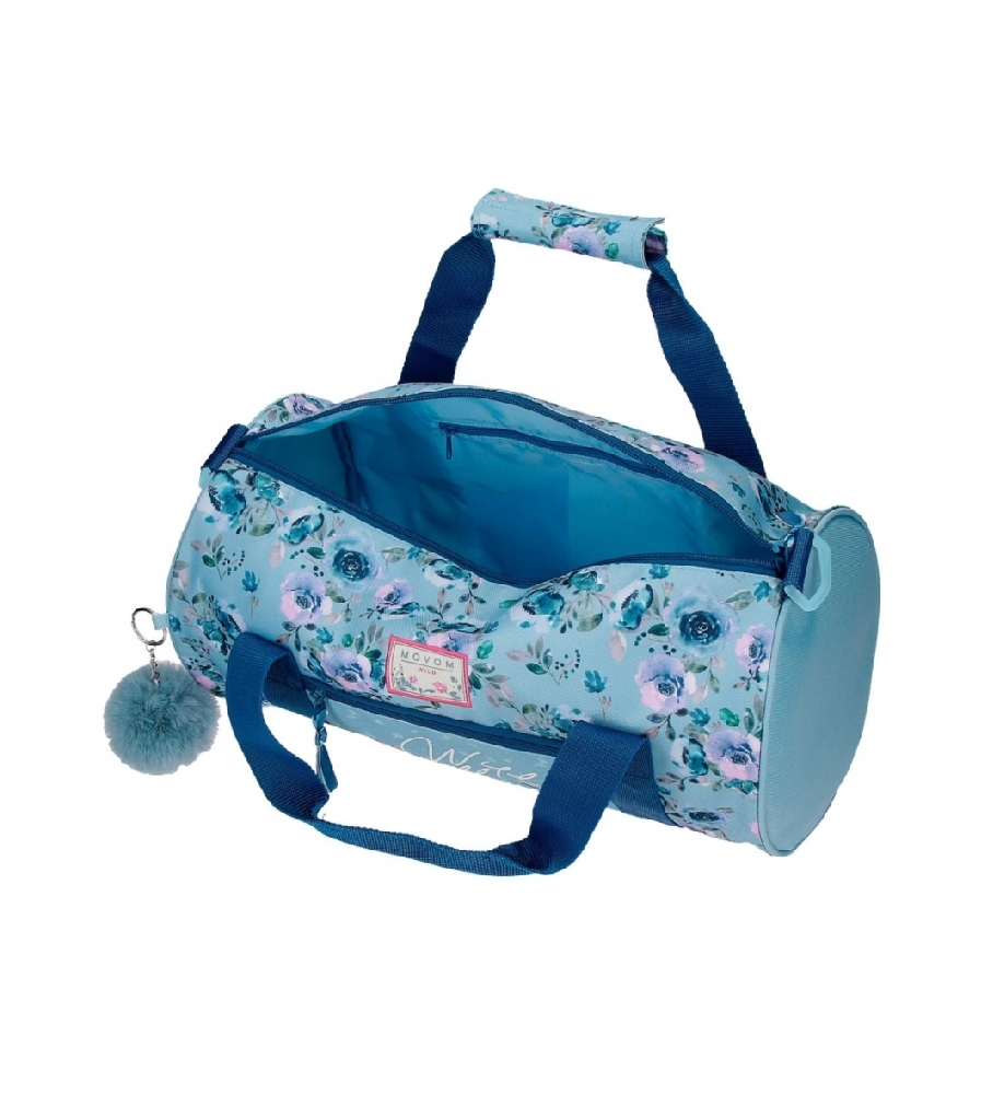Mala de viagem Movom Wild Flowers Azul - 41x21x21cm -