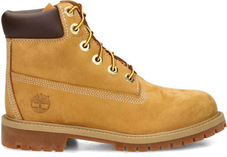 Timberland nubuck veterboots geel Effen 40 | Enkelboot van