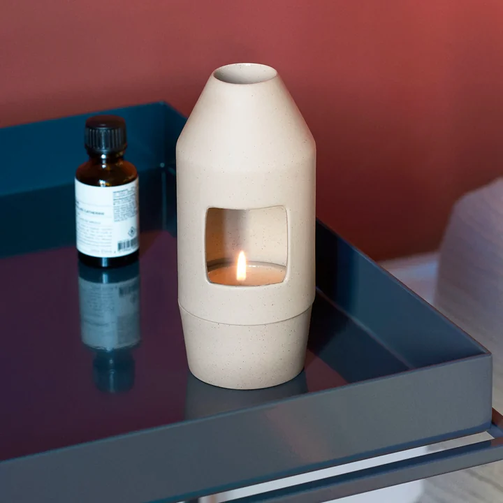 HAY - Chim Chim Duft Diffusor, Ø 6,5 x H 14,5 cm, hellbeige