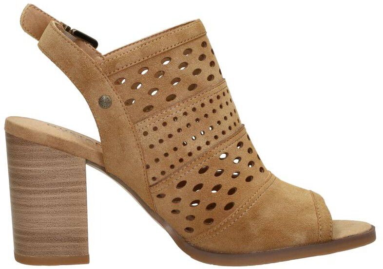 Mustang Sandalen Hak cognac