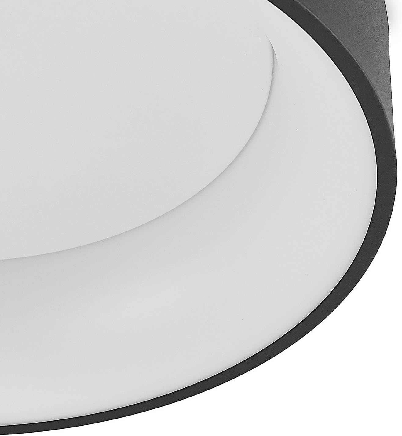 Arcchio LED Deckenleuchte Aleksi (Modern) in Schwarz aus Metall (1 flammig,) - Lampe Deckenlampe Küchenleuchte