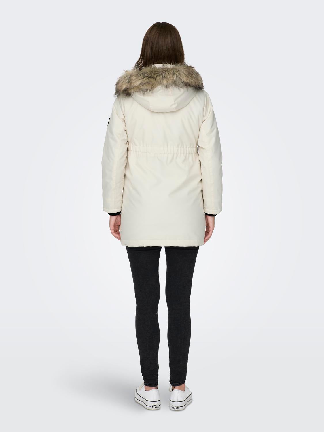 OLMIRIS Langer Parka Eggnog