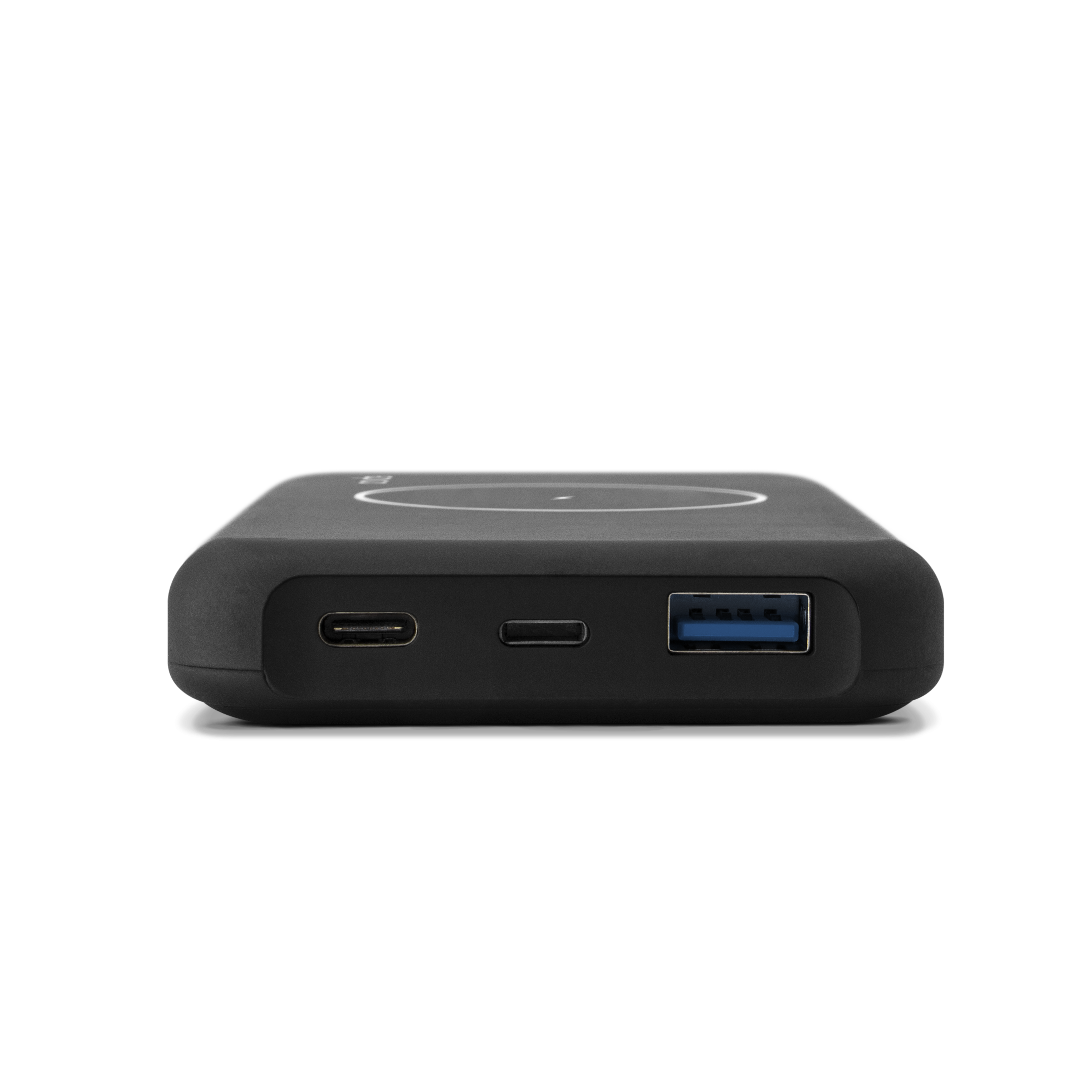 (18W) 10000mAh Qi Wireless Powerbank Pad PD Lightning / USB / USB C Ladegerät (9915101300114) - Schwarz