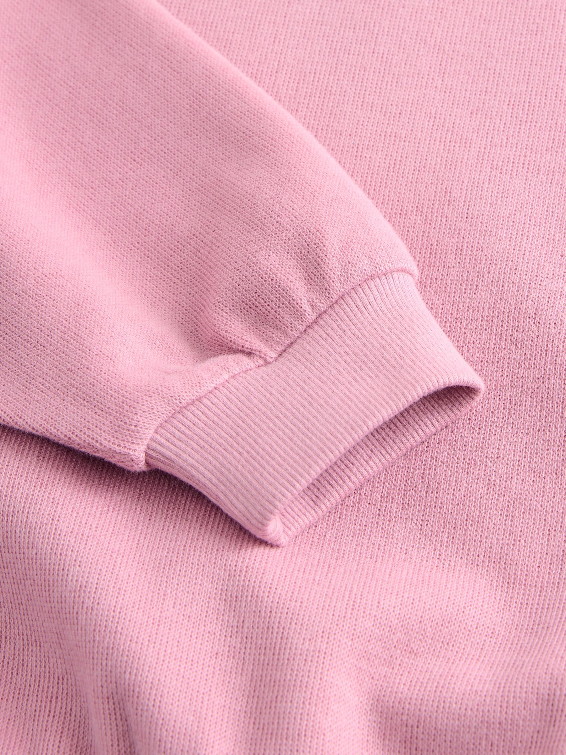 Roze - Oversized behaaglijke ribbelsweatshirt (3 - 16 jr)