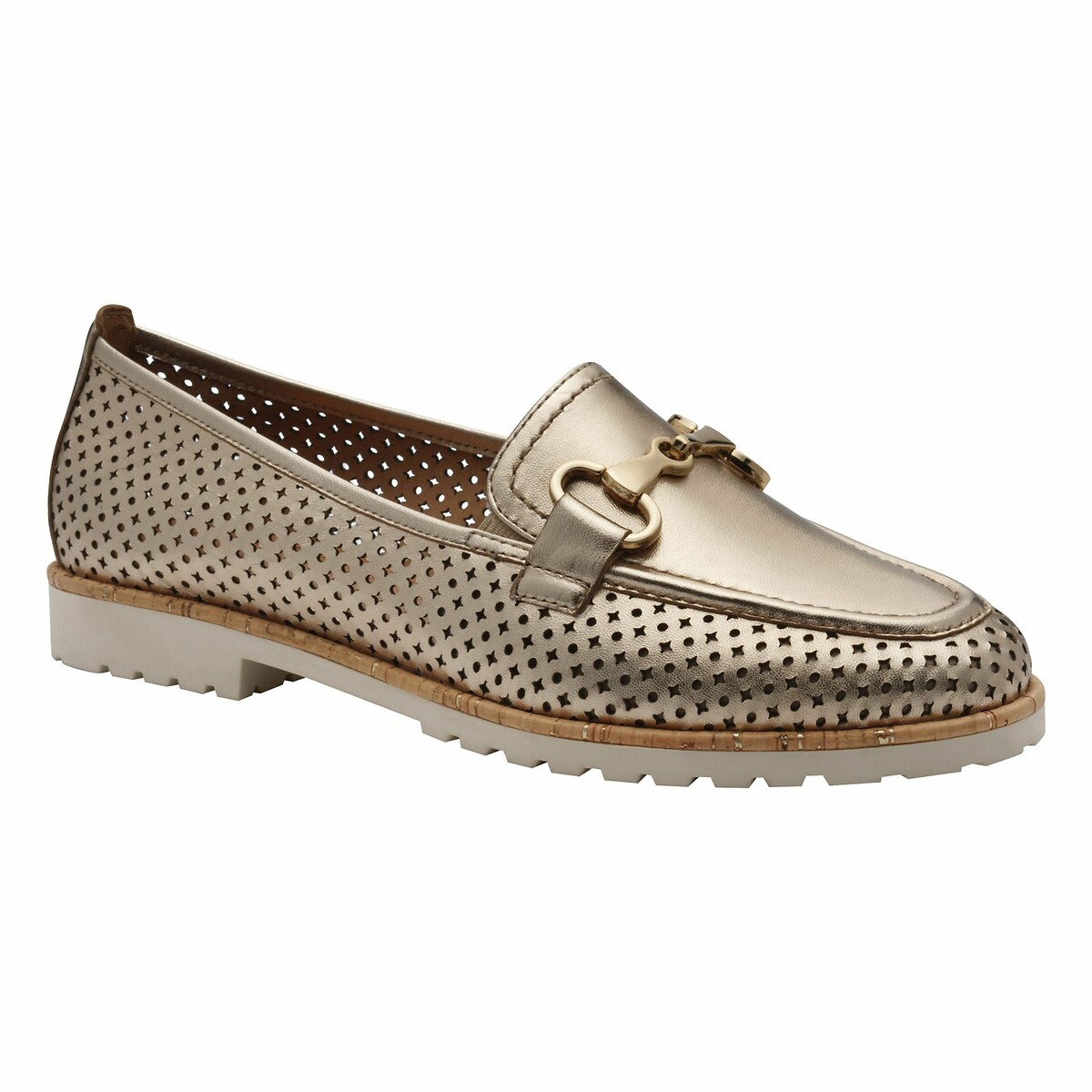 TAMARIS<br>Mocassins de couro vazado