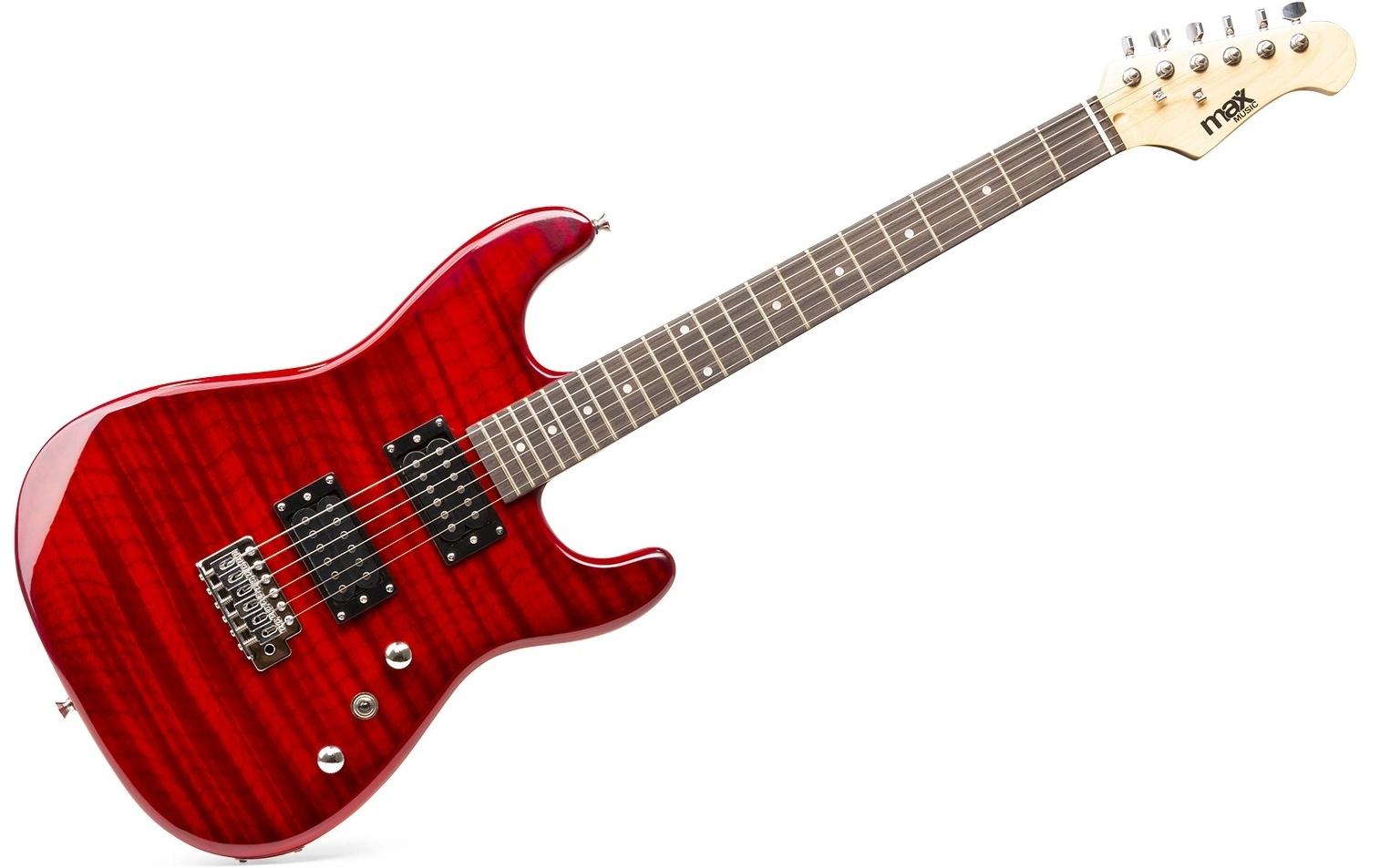 E-Gitarre GigKit Quilted Style Rot<br>E-Gitarre mit Zubehör