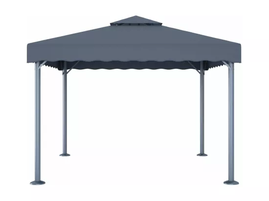 Tonnelle avec guirlande lumineuse LED 300x300 cm Anthracite