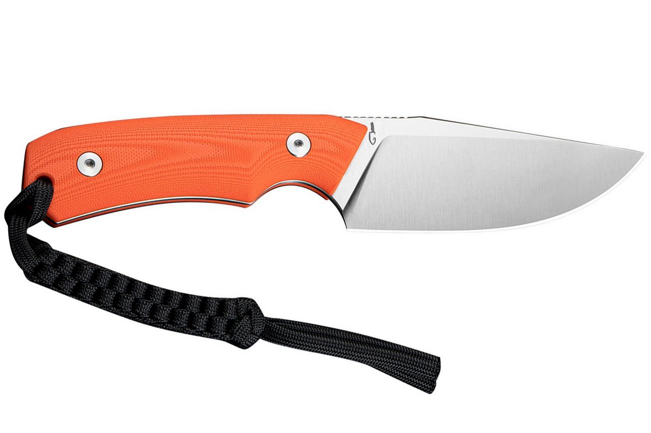 Civivi Gander C24058B-1, Satin Finished 14C28N, Orange G10 vaststaand mes, Matt Gentry design