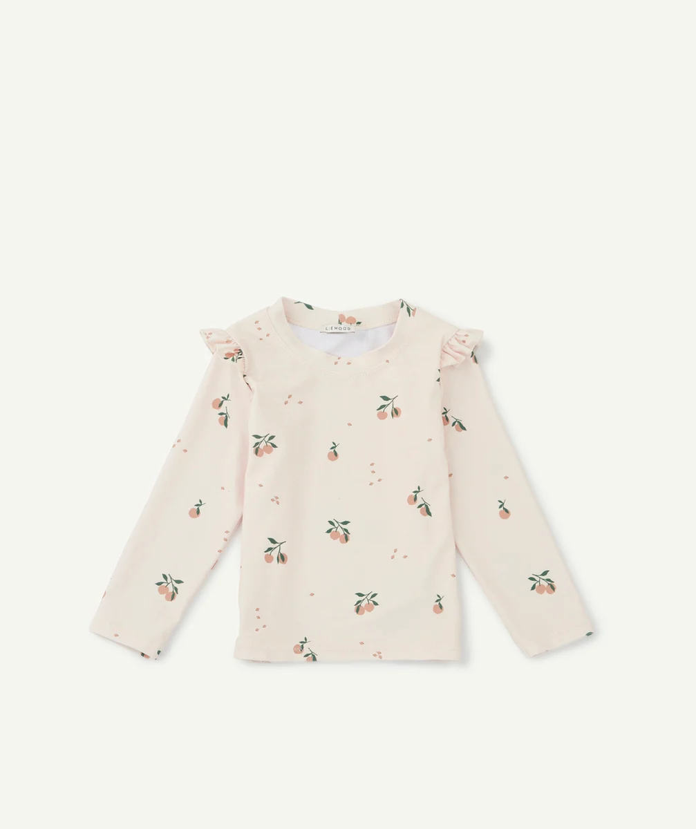 LIEWOODT-SHIRT DE BAIN ANTI-UV TENLEY BÉBÉ BEIGE AVEC PÊCHES