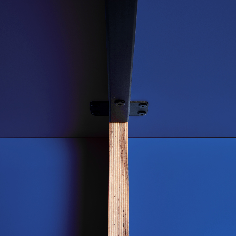 Eettafel Rectangular 280x100 blauw