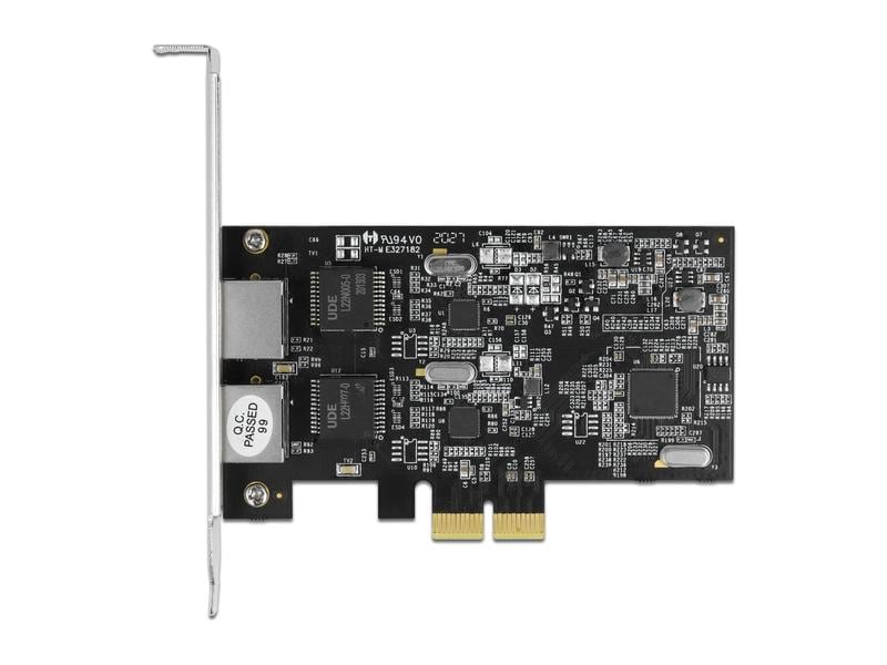 Delock Netzwerkkarte 2x 2.5 Gbps RJ-45 PCI-Express x2 PCI Express x2 Karte auf 2 x RJ45 2.5 Gigabit LAN RTL8125