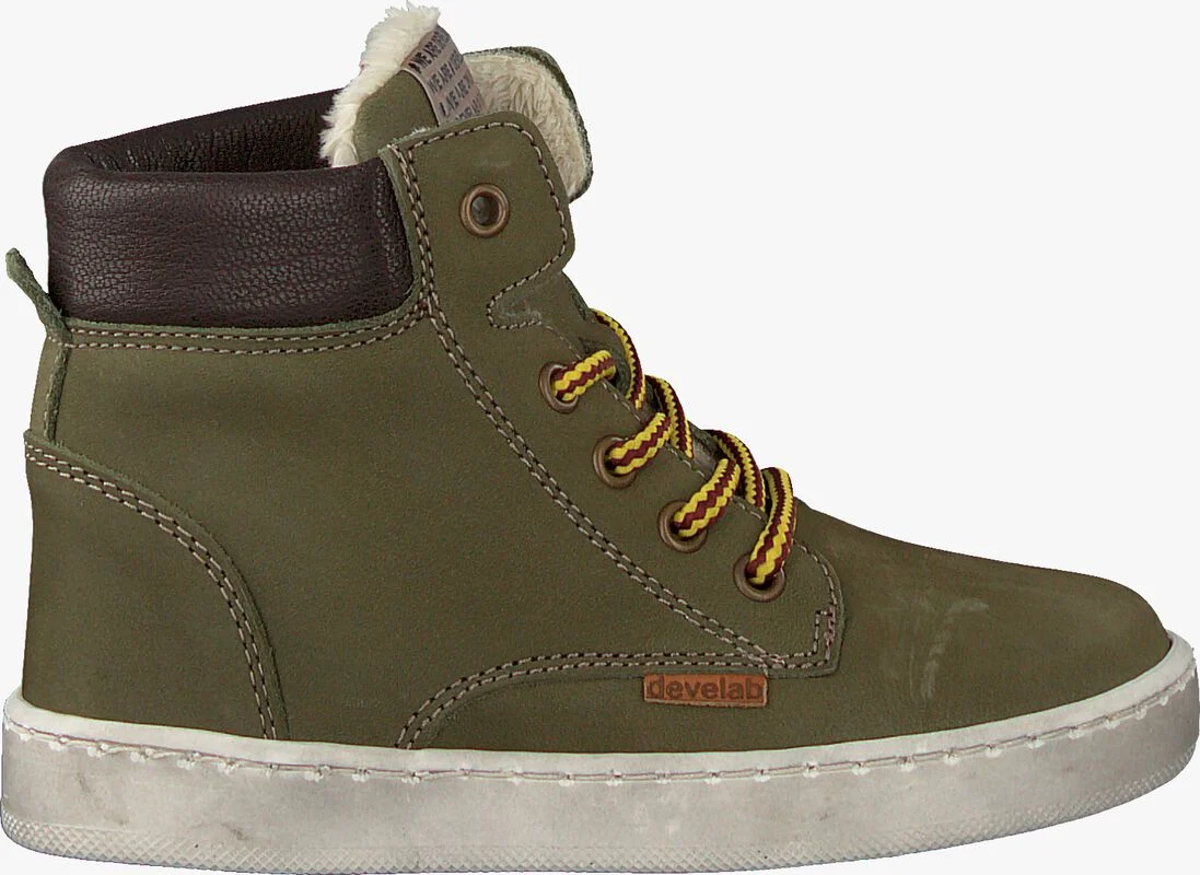 DEVELAB groene develab hoge sneaker 41855