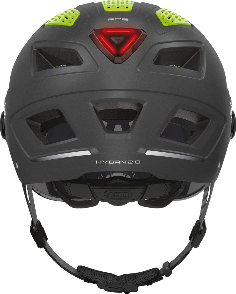 ABUS Hyban 2.0 ACE cykelhjelm LED Titan