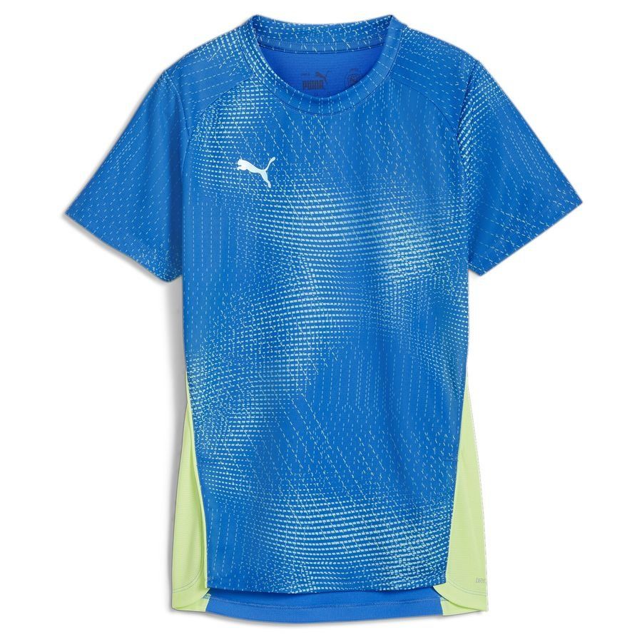 PUMA T-shirt d'Entraînement IndividualBlaze - Bleu/Fizzy Apple Femme