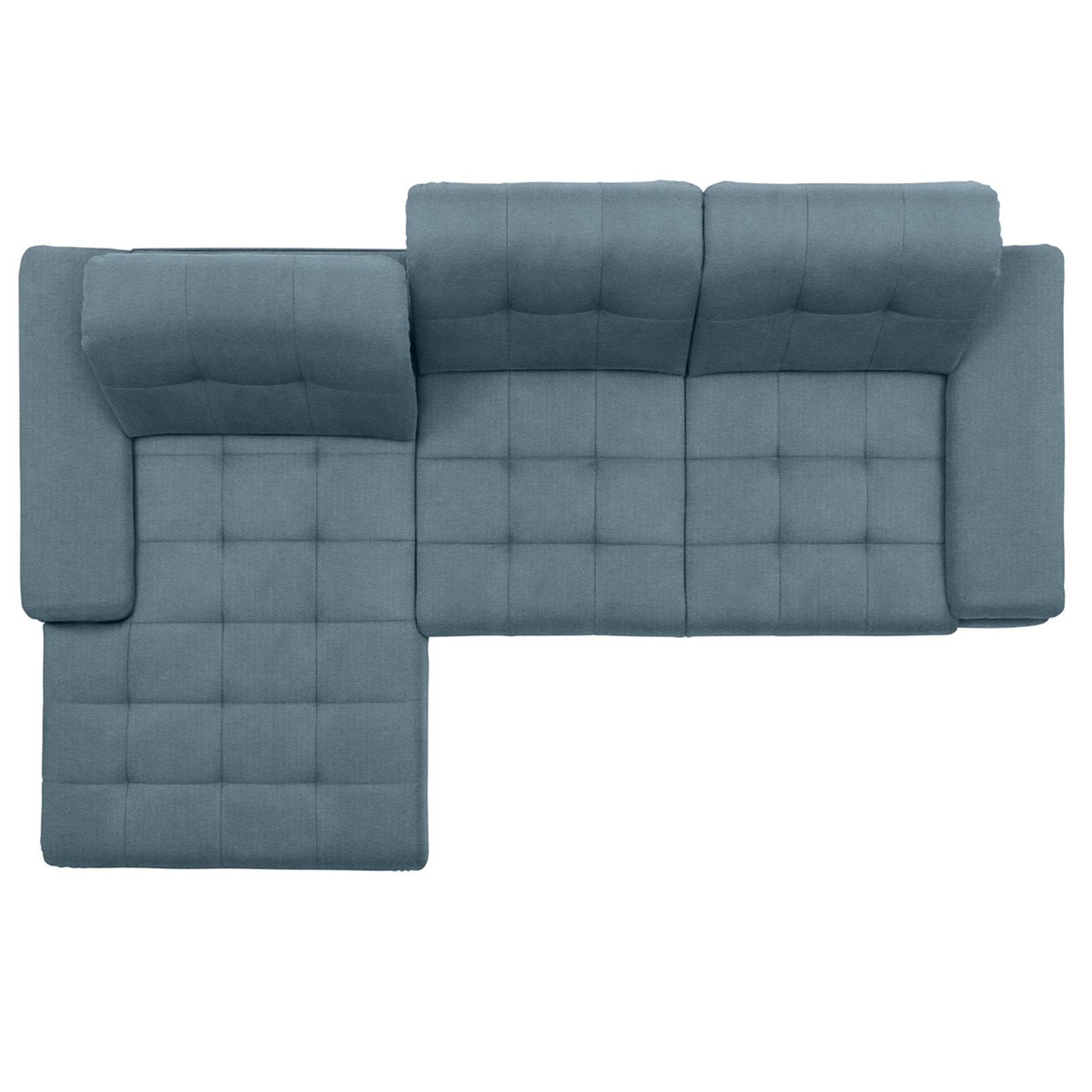 polsterpower Ecksofa - Belle ice - Basismodell - Recamiere links