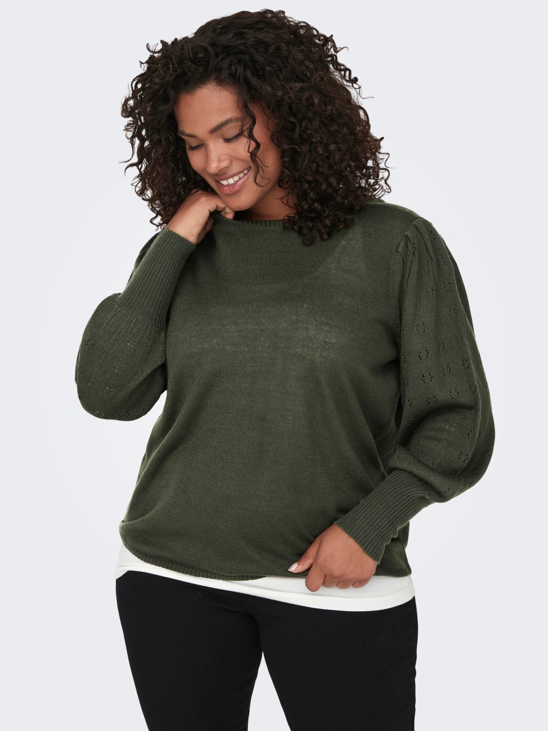 CARMIRLA Strickpullover Rosin