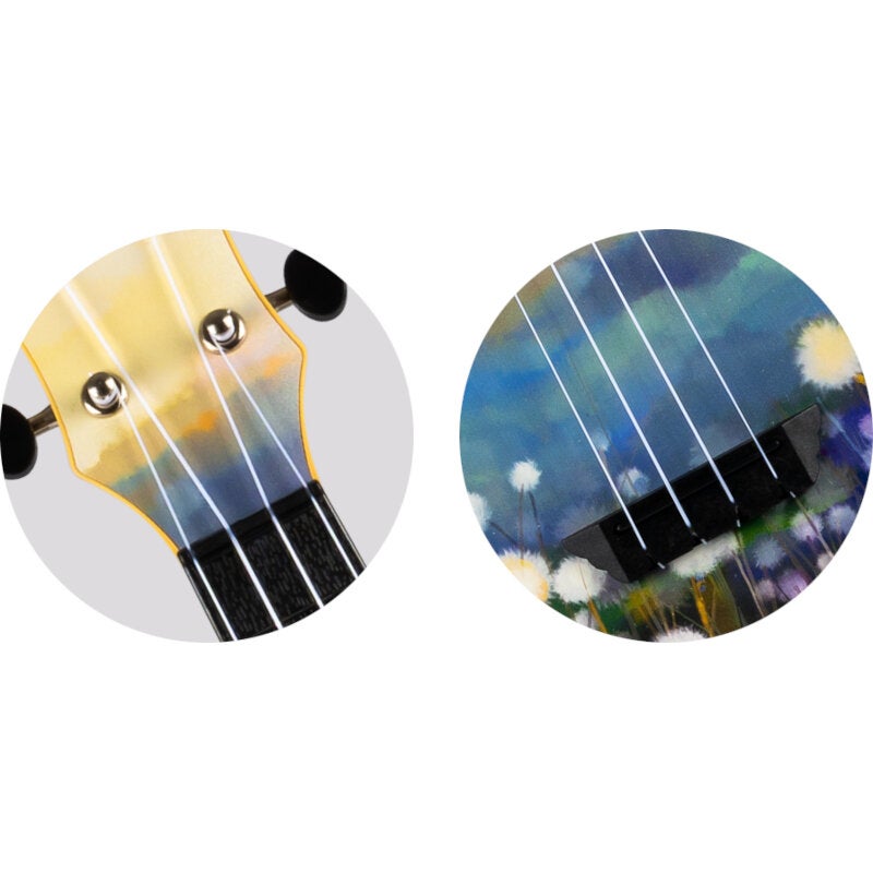Flight Travel Series TUS40 Dandelions sopraan ukelele met gigbag