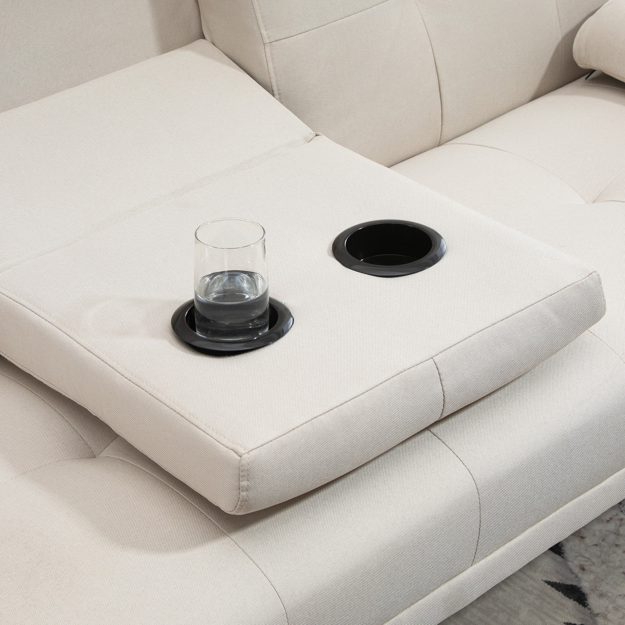 HOMCOM Schlafsofa als 3-Sitzer