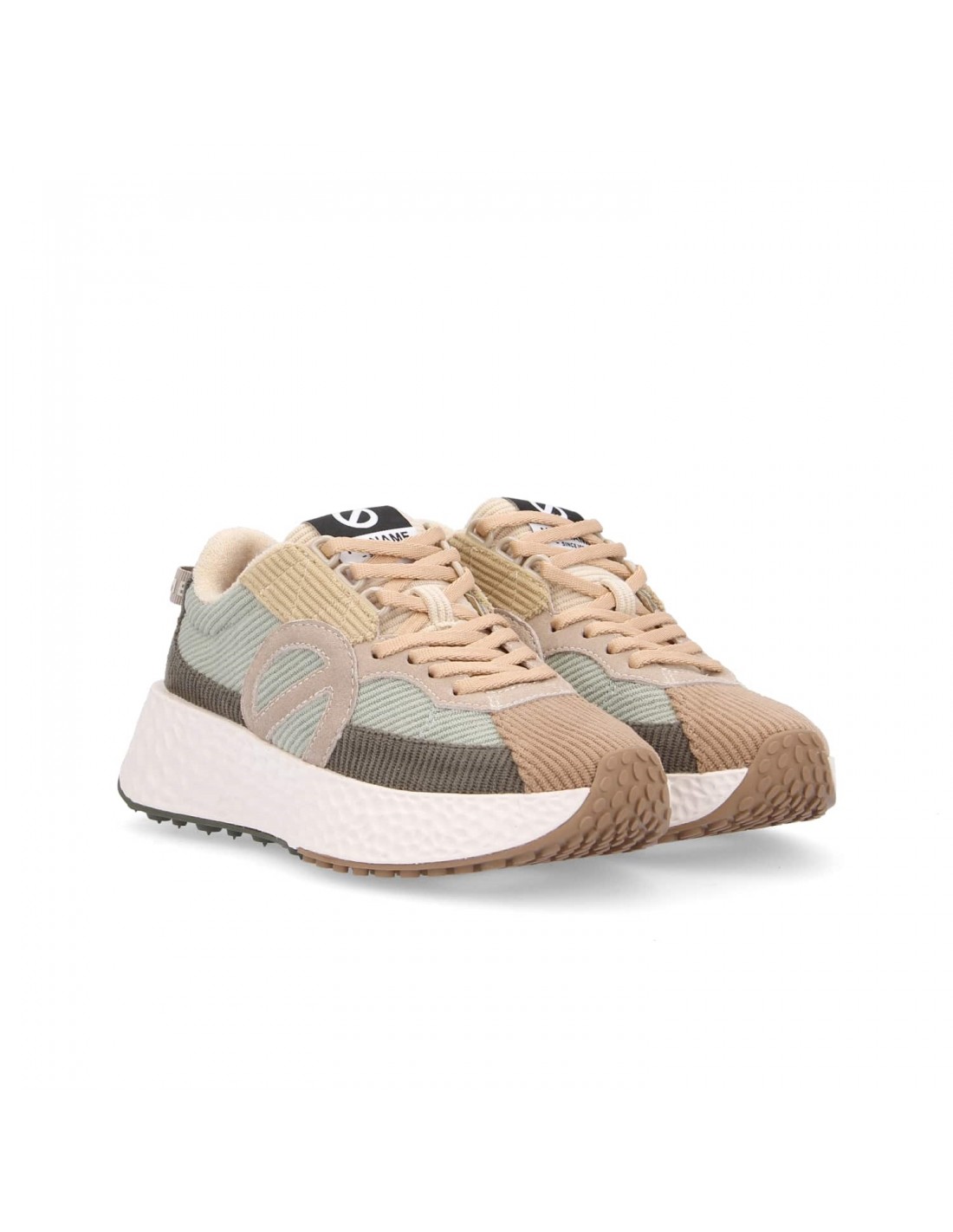 no name Baskets de ville femme carter runner Tilleul/Dune