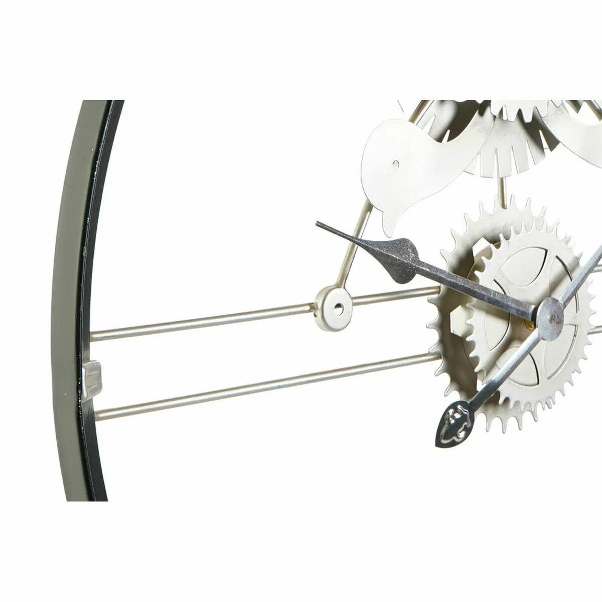 DKD Home Decor Horloge Murale Engrenage Métal