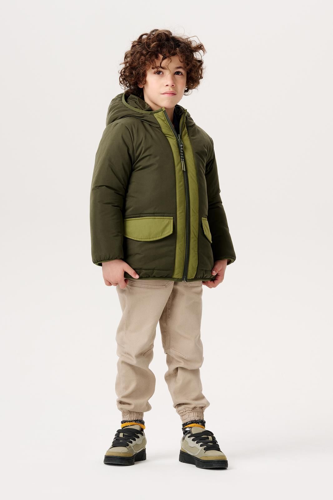Noppies Kids Winterjas Hoyos - Reversible - Forest Night
