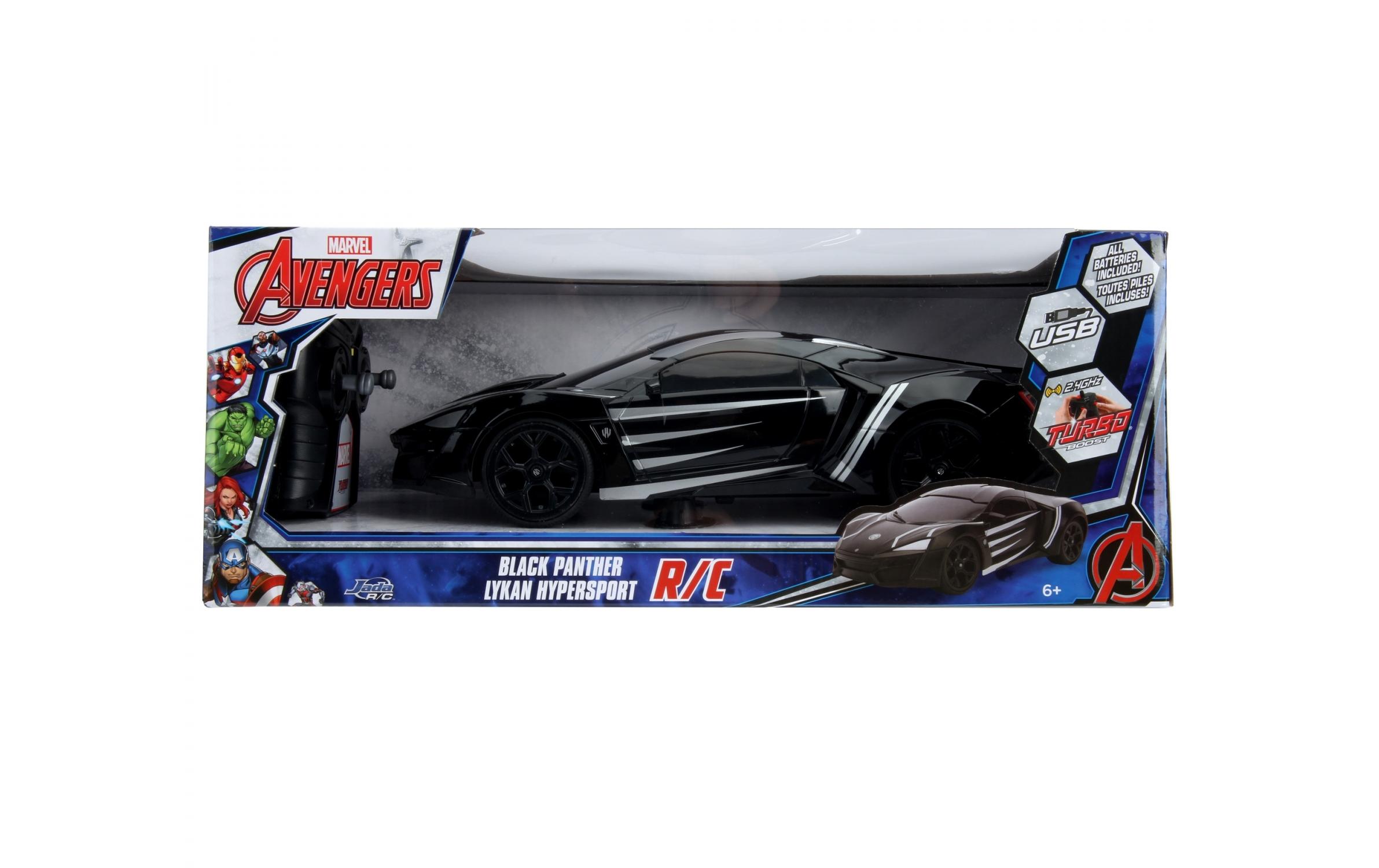 Lykan HyperSport Black Panther RTR, 1:16Ferngesteuertes Auto im Marvel Black Panther Design