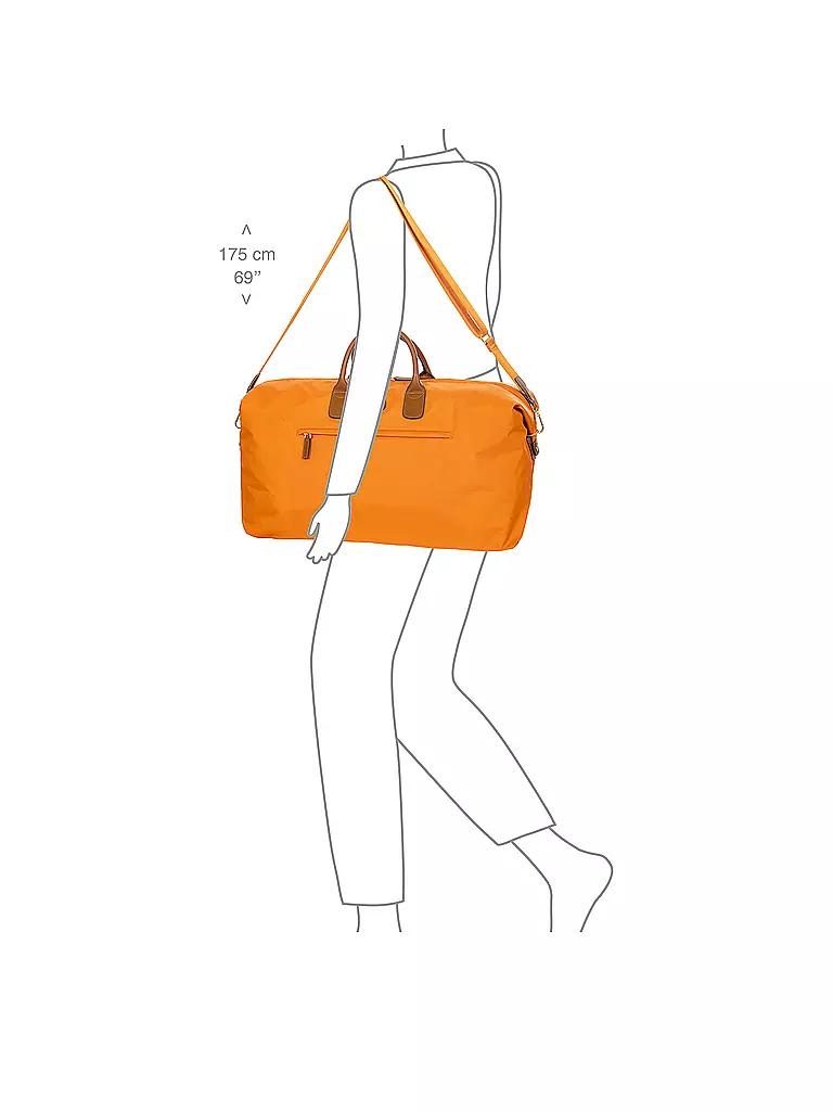 BRICS Reisetasche X-Travel 55cm Sunset orange