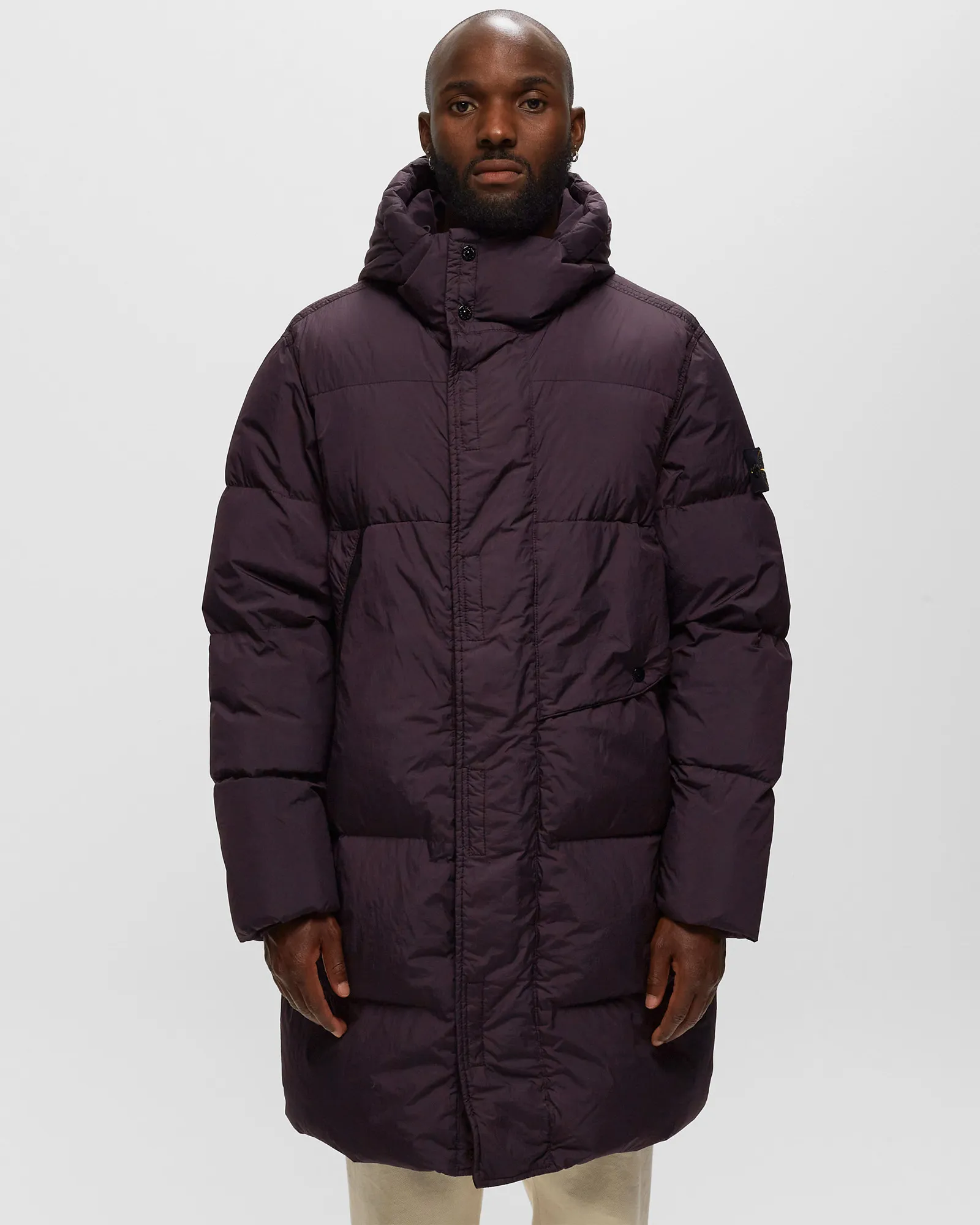 Stone Island REAL DOWN BLOUSON GARMENT DYED CRINKLE REPS RECYCLED NYLON