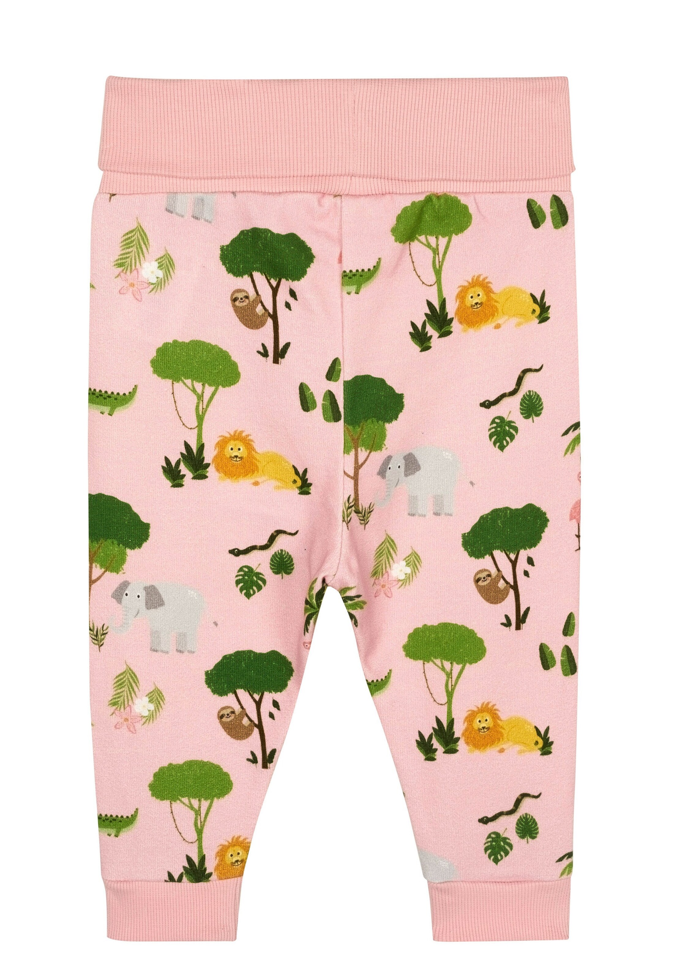 Alvi Jogginghose mit Rippbündchen - Pinkesque Jungle