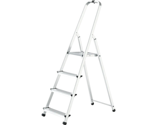 Kaiserthal aluminium huishoudtrap, 4 treden, tot 125 kg