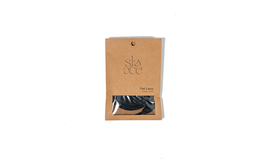 Slaace Fat Flat Laces Black - 48h Delivery
