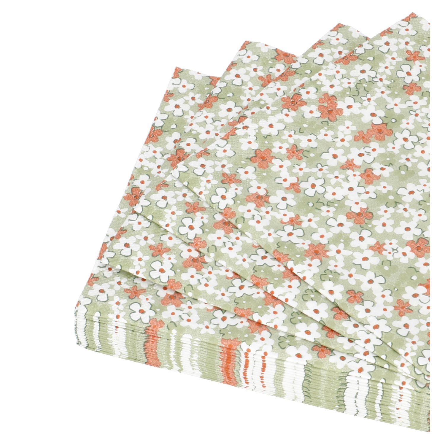 Servetten, papier, bloemen, 25 x 25 cm, 20 stuks