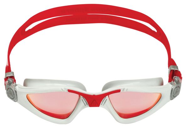 Lunettes de bain Aquasphere Kayenne Gris/Rouge - Verres Miroir Rouge