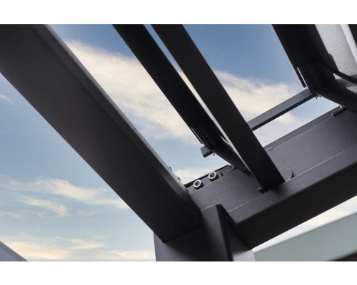 Pergola Mirador Classic, paaldikte 11 x 11 cm, 300 x 400 x 250 cm, zwart