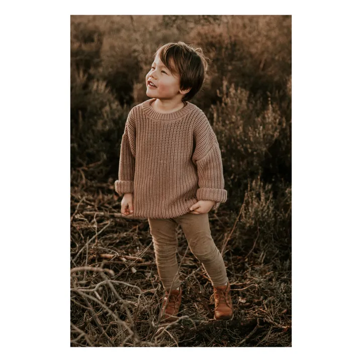 Yuki Pull Chunky Coton Bio | Taupe