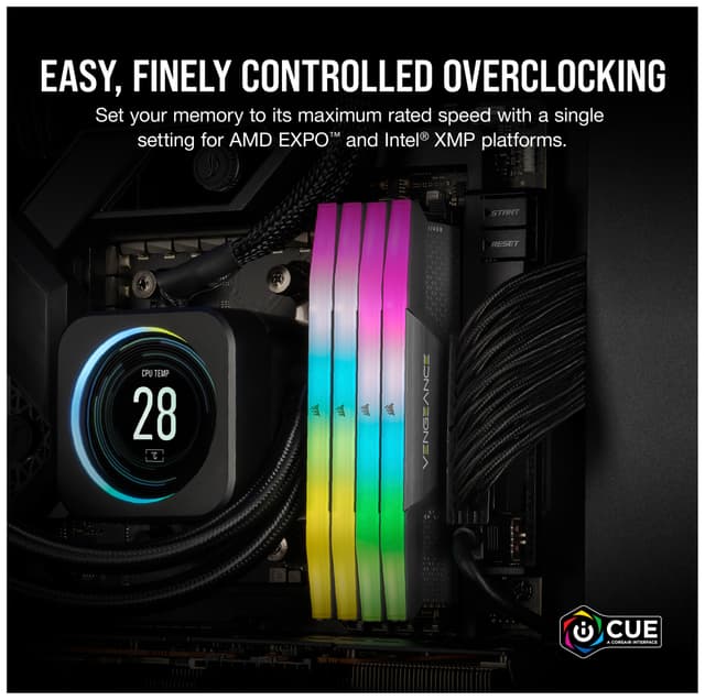 Corsair Vengeance RGB DDR5 RAM 32GB 6000Mt/s CL30