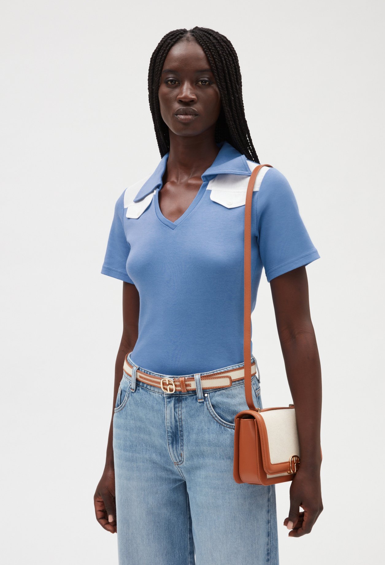 T-shirt polo manches courtes