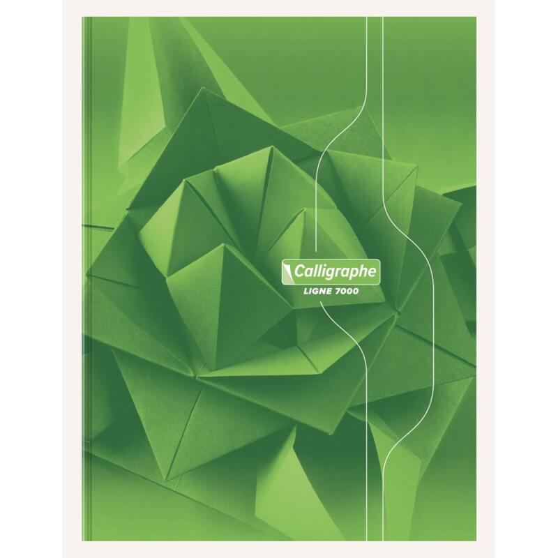 Cahier brochure rembordée rigide 7000 24x32 cm 192 pages grands carreaux 70 g - Assortis