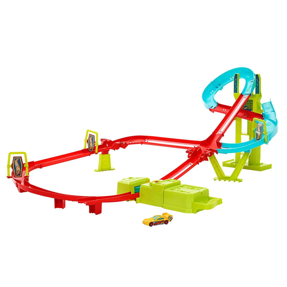 Hot Wheels Neon Speeders Skyscraper Speed Circuit Rennstrecken-Set