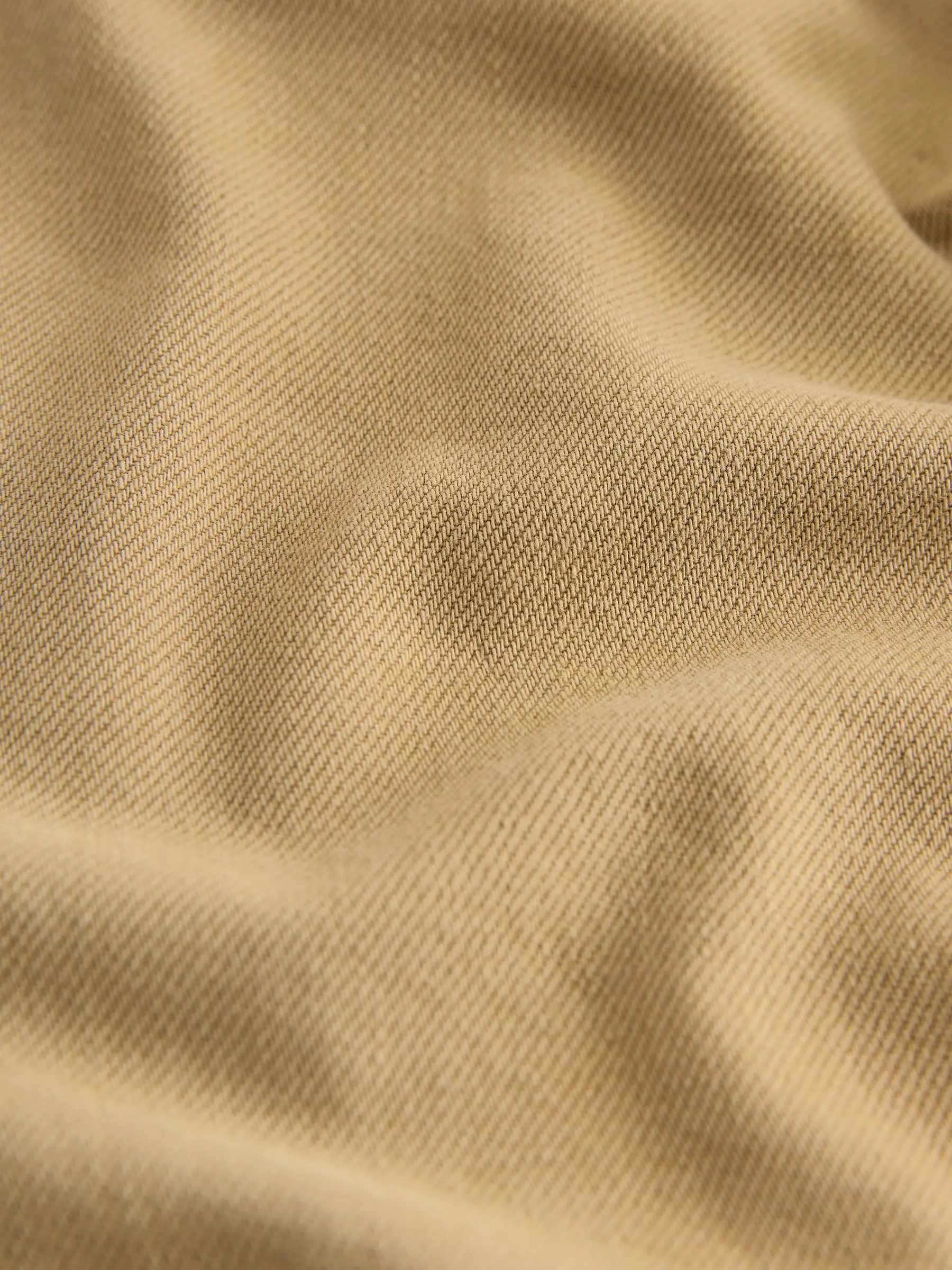 Pastelgeel - Twill jeans met aantrekkoord (3-16jr)