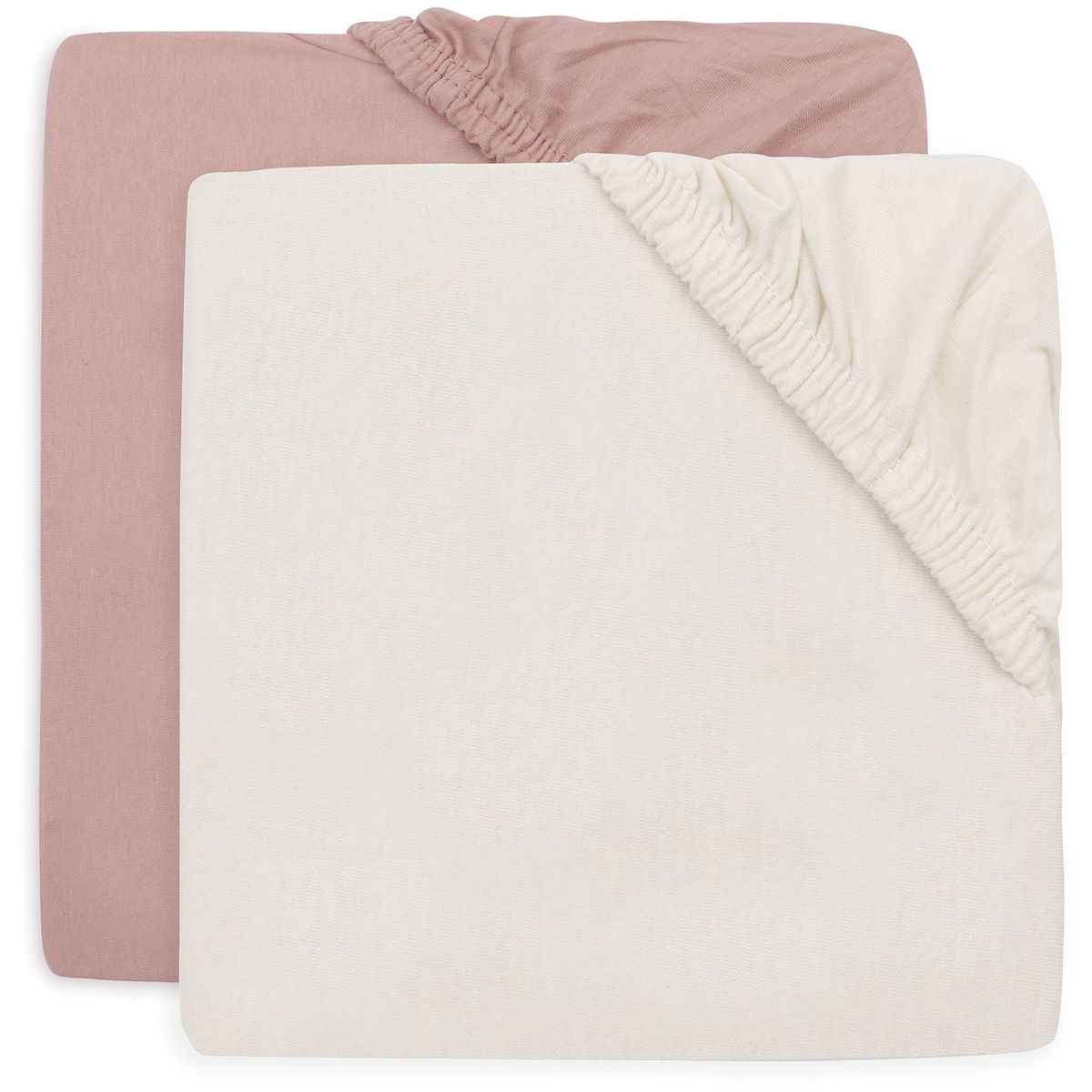 JolleinJollein   Spannbettlaken Jersey 60x120cm 2er Pack wild rose/ivory