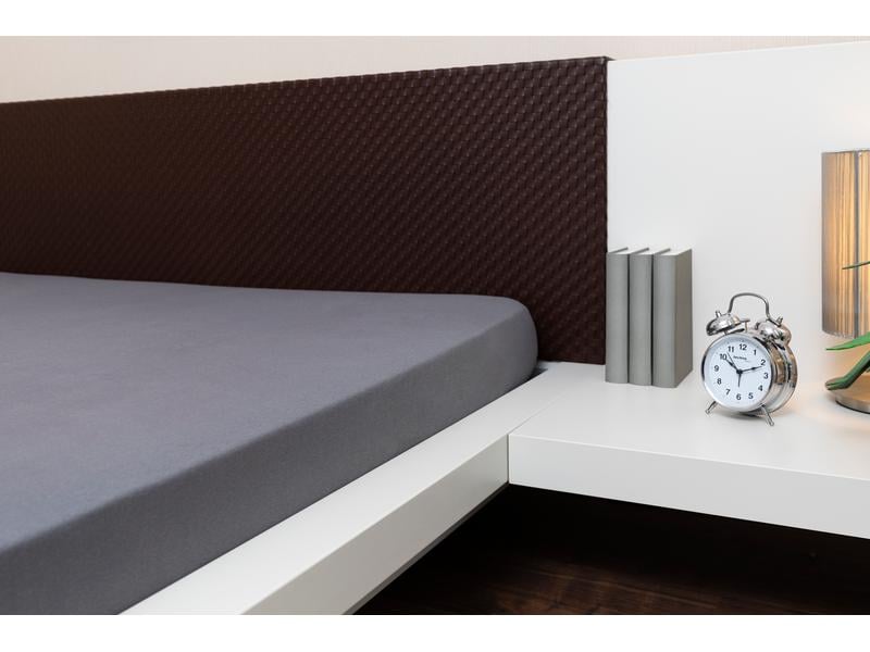 COCON Fixleintuch 140-160 x 200 cm, Graphit Spannbettlaken aus reinem Baumwolljersey