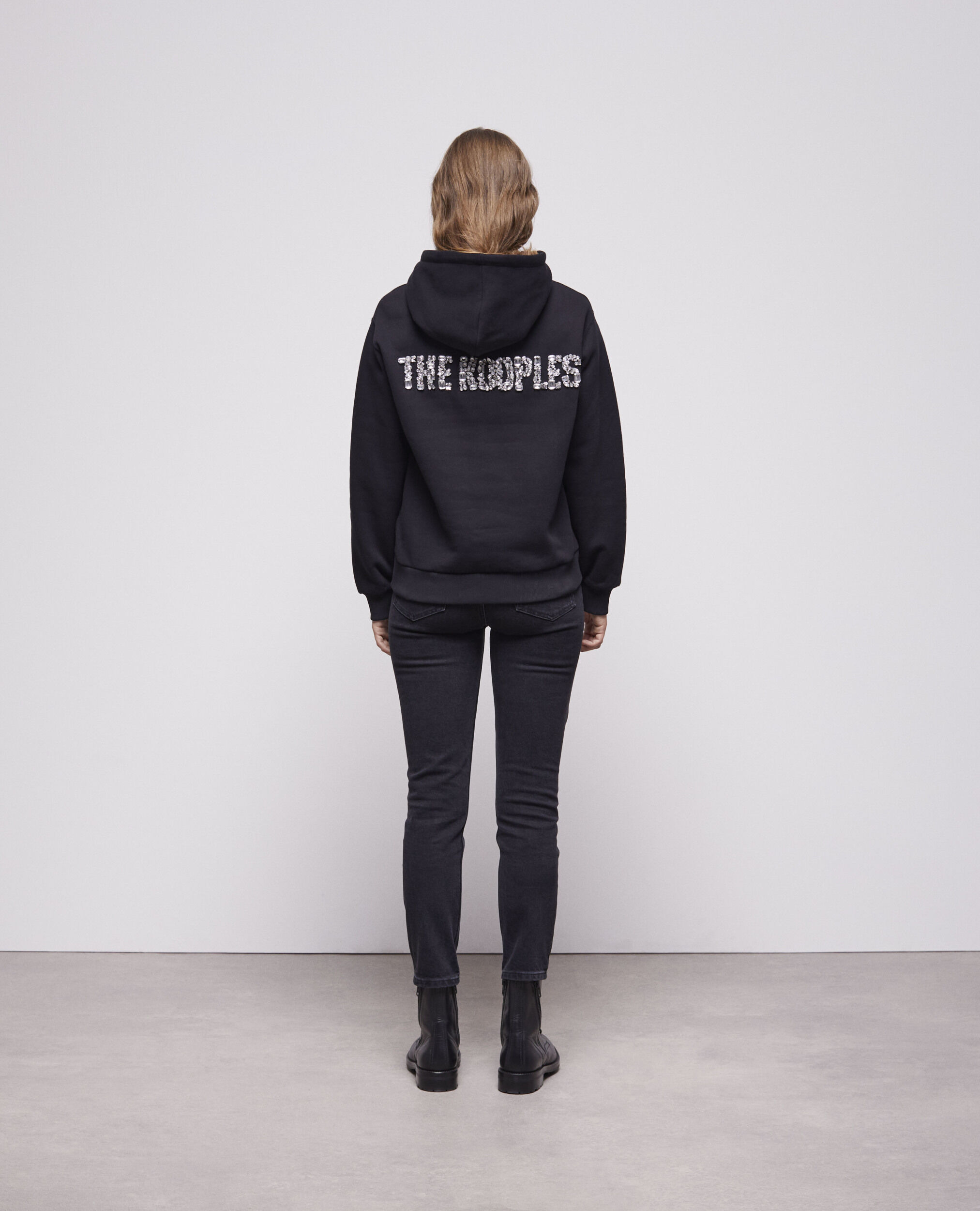 Sweatshirt à logo noir